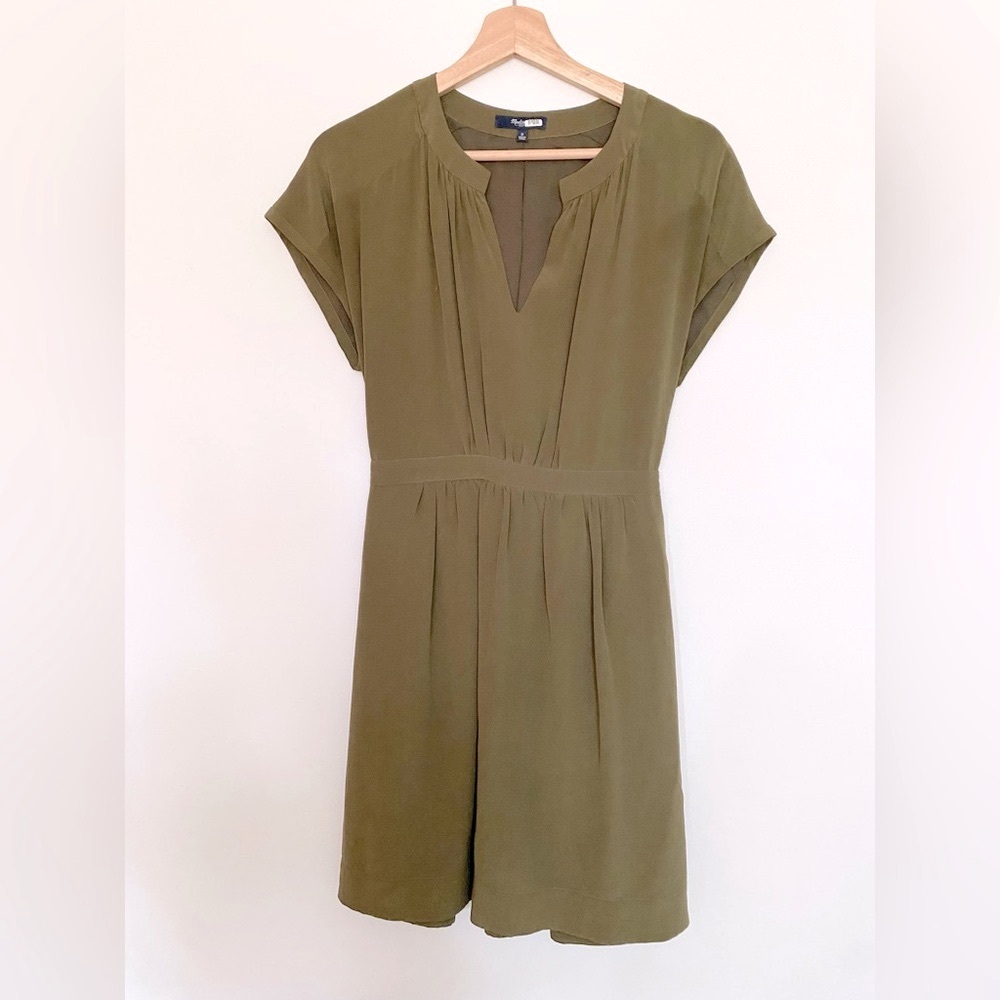 Madewell Moonset Dress in Olive